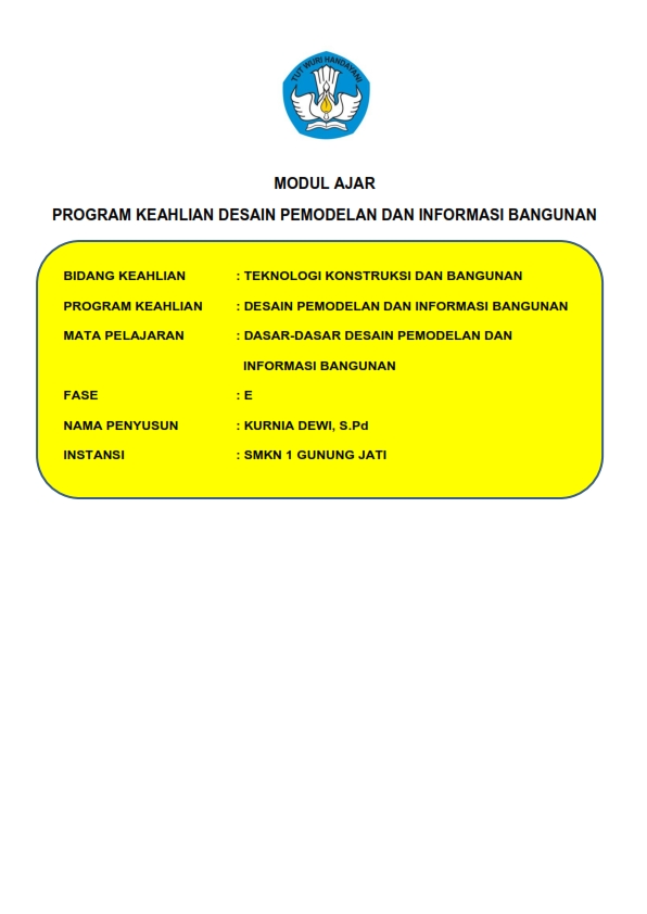 Modul Ajar SMK Lengkap Dan Modul Ajar Dasar-dasar Desain Pemodelan Dan ...